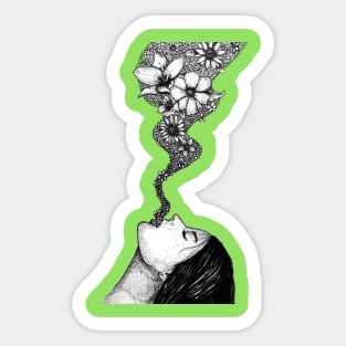 Flower Vomit Sticker